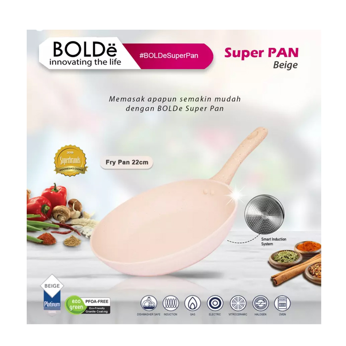 Bolde Super Pan Fry Pan 22CM - Biege